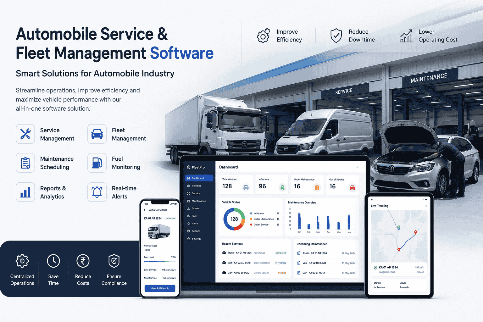 Automobile service and fleet management